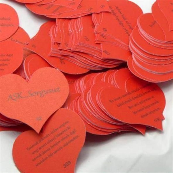 2 Adet Sevgiliye Hediye Kalpli 365 Gün Notu Romantik Aşk Sözleri Mesajı ürün görseli 1