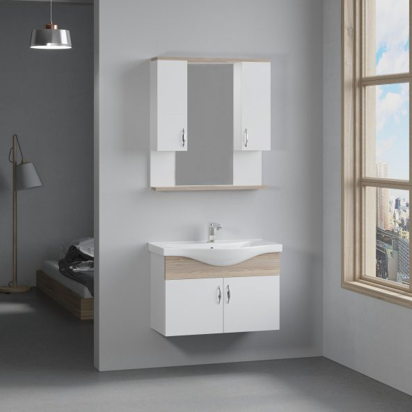 Denko Akyazı 80 cm MDF Alize Banyo Dolabı Takımı ürün görseli 1