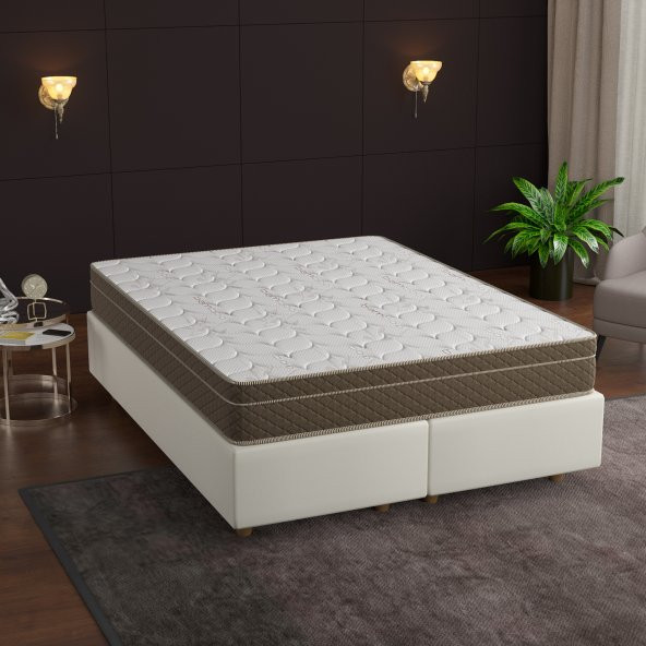 Flora 120x200 cm Full Ortopedik Lux Bamboo Yaylı Yatak, Çift Taraflı Kullanım, Yüksek Kalite 120x200cm ürün görseli 1