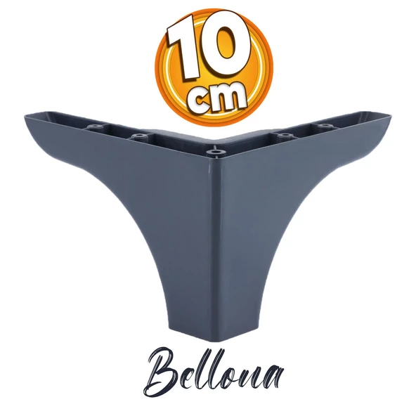 Dolap Mobilya Baza Koltuk Kanepe Sehpa Puf Koltuk Ayağı Antrasit 10 Cm Ayakları ürün görseli 1