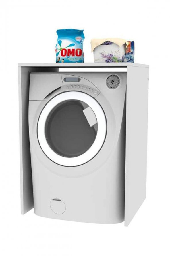 ÜNÜVAR KONSEPT Beyaz Terni Çamaşır Makinesi Dolabı Alt Modül ürün görseli 1