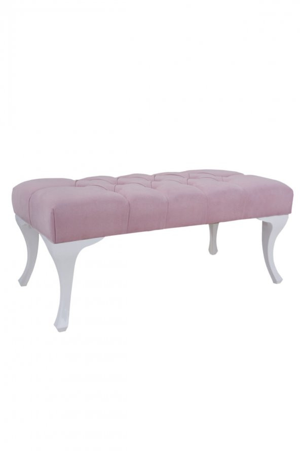 ÜNÜVAR KONSEPT Puf & Benç 45*90-Pls Ayak Silenebilir Kumaş Pembe K1 ürün görseli 1