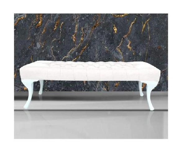 ÜNÜVAR KONSEPT Puf & Benç 45X90-Pls Ayak Silenebilir Kumaş Pembe K1 ürün görseli 1