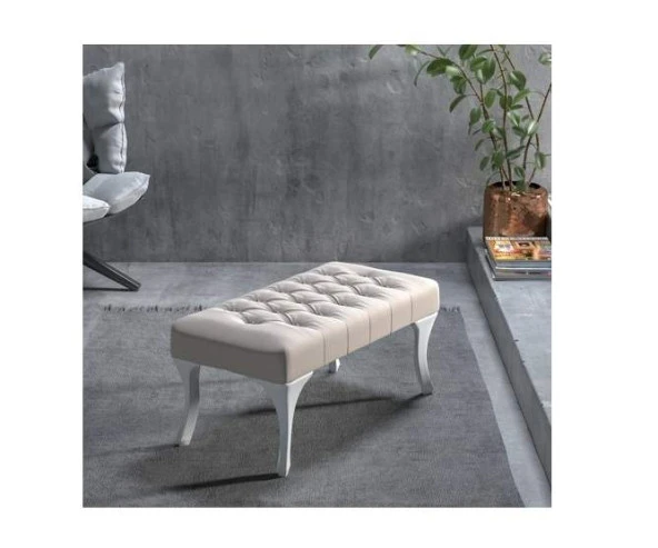 ÜNÜVAR KONSEPT Puf & Benç 45X90-Pls Ayak Silenebilir Kumaş Kırmızı K1 ürün görseli 1