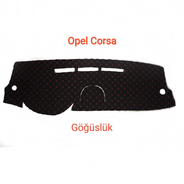 OPEL CORSA DERİ KAPİTONE TORPİDO KORUYUCU ÖRTÜ ürün görseli 1