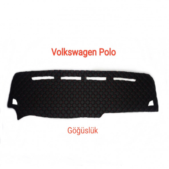 VOLKSWAGEN POLO DERİ KAPİTONE TORPİDO KORUYUCU ÖRTÜ ürün görseli 1