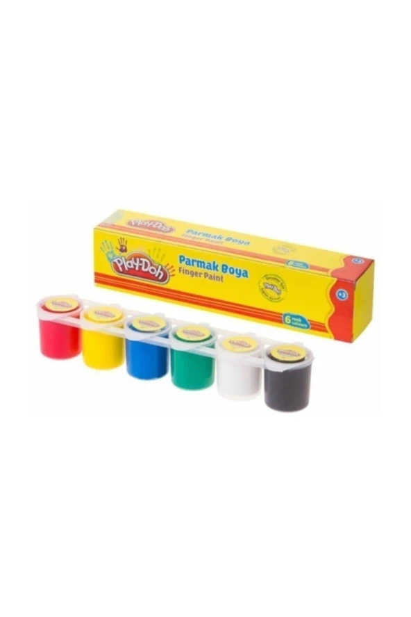Play-Doh Parmak Boyası 30 Ml 6 Renk Parmak Boyası ürün görseli 1
