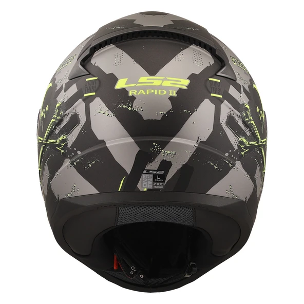LS2 Rapıd 2 Pırates Tıtanıum Full Face Motosiklet Kaskı - Resim 5