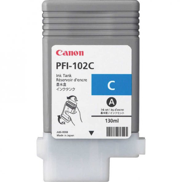 Canon PFI-102C/0896B001 Mavi Muadil Kartuş ürün görseli 1