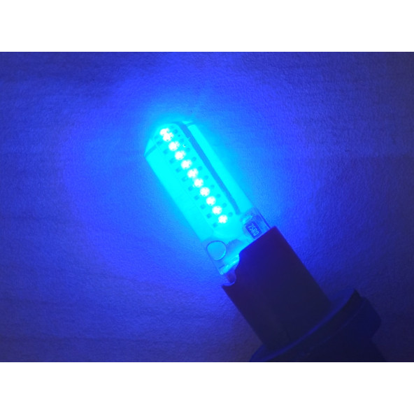 T10 DİPSİZ LED AMPUL (CANBUS SİLİKONLU) MAVİ 12V (2ADET FİYATI) T10 PARK, SİNYAL, PLAKA AMPULU ürün görseli 1