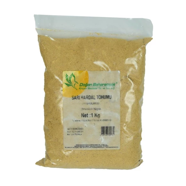 Doğan Baharatçılık Öğütülmüş Sarı Hardal Tohumu Kiloluk Boy 1KG ürün görseli 1
