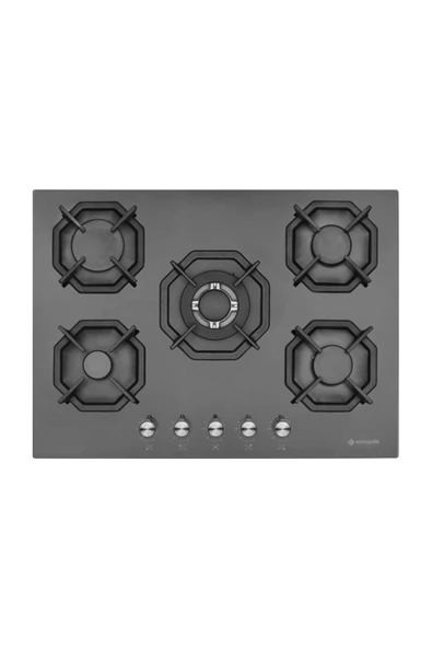 EMİNÇELİK EC-AH 2250 BW BG70 SNG SİYAH 70 CM ANKASTRE OCAK WOKLU AH2250 SD BW BG70 ürün görseli 1