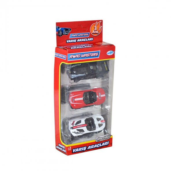 00803 Mega, Roadmasters 3lü Yarış Araçları - Resim 3