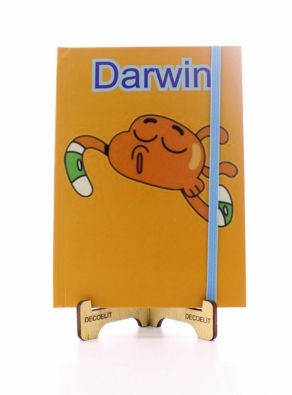 Lastikli Noktalı Sert Kapak Darwin ve Gumball Defter ürün görseli 1