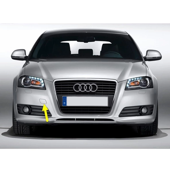 Audi A3 2009-2012 Ön Tampon Çeki Çekme Demiri Kapağı 8P0807241B ürün görseli 1