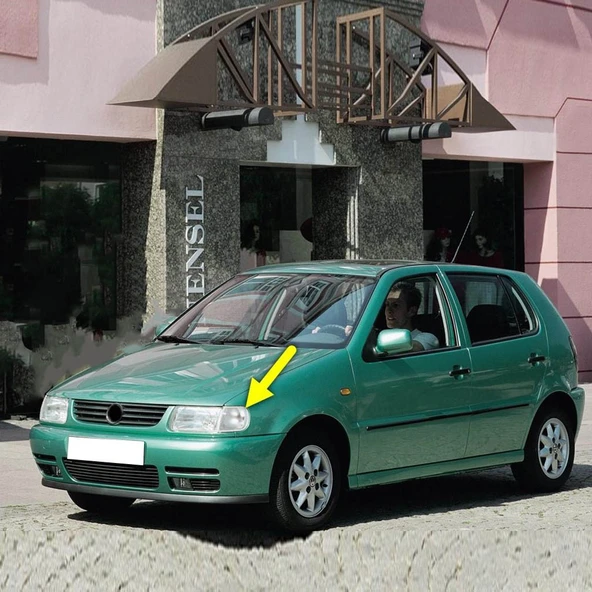 VW Polo HB 1994-1999 Ön Sol Sinyal Lambası Camı Beyaz 6N0953041C ürün görseli 1