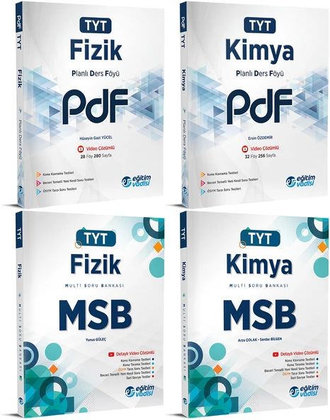 Eğitim Vadisi 2024 Tyt Fizik + Kimya Pdf + Msb Seti 4 Kitap ürün görseli 1