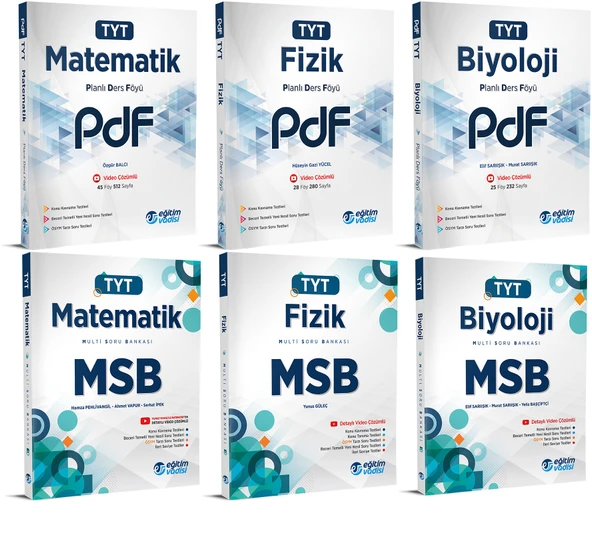 Eğitim Vadisi 2024 Tyt Matematik + Fizik + Biyoloji Pdf + Msb Seti 6 Kitap ürün görseli 1