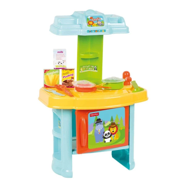 1820 Fisher Price Mutfak Seti -Dolu - Resim 3