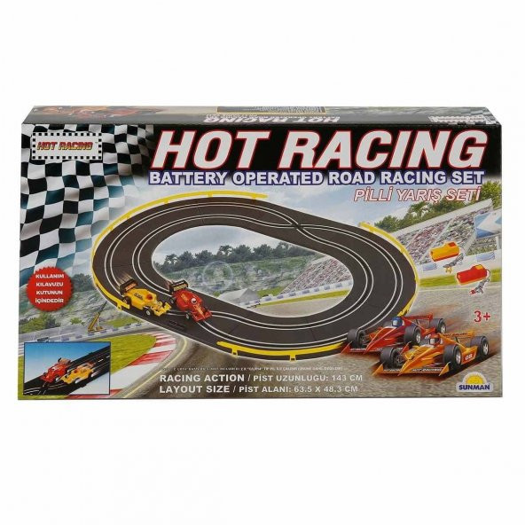 6004  Hot Racing Yarış Seti - Resim 3