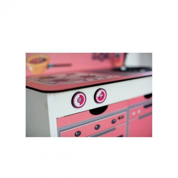 KID-1033 Chiva Pembe Ahşap Mutfağım - Resim 8