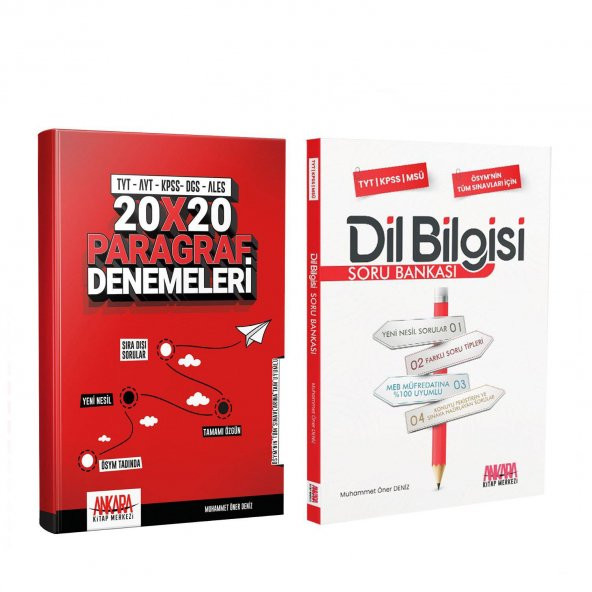 Ankara Kitap Merkezi Paragraf Deneme ve Dil Bilgisi Soru Bankası Seti 2 Kitap ürün görseli 1