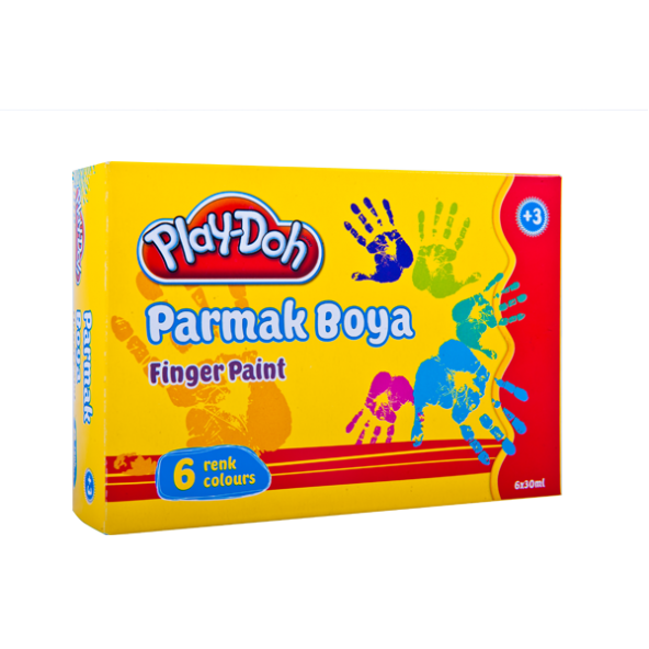 Play-Doh Parmak Boyası 30 ML 6 Renk PLAY-PR001 ürün görseli 1
