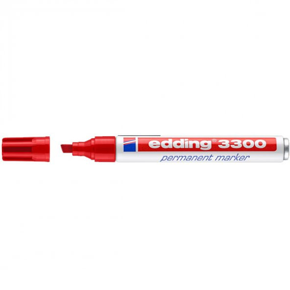 Edding Markör Permanent Kesik Uçlu 1-5 MM Kırmızı 3300 ürün görseli 1