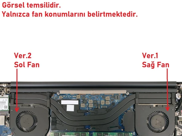 Dell XPS P56F003 Fan V1 (Sağ Fan) ürün görseli 1
