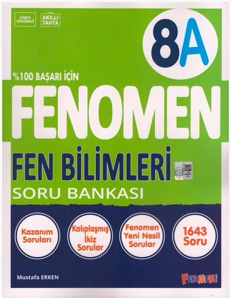 FENOMEN 8.SINIF FEN BİLİMLERİ SORU BANKASI-A ürün görseli 1