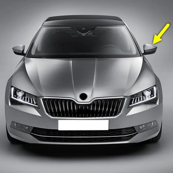 Skoda Superb 3 2015-2019 Sol Dış Dikiz Aynası Üst Kapağı 3V0857537A ürün görseli 1