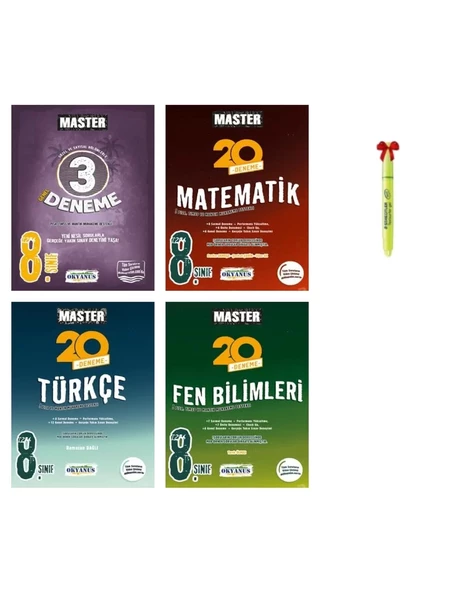 LGS 8.Sınıf Master 3'lü Genel Matematik Türkçe Fen Bilimleri Deneme ürün görseli 1