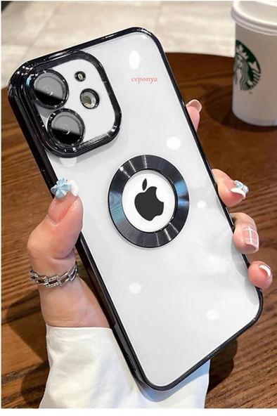 iPhone 11 Kılıf Köşeleri Renkli Şeffaf Kamera Korumalı Silikon Luxury Kapak ürün görseli 1