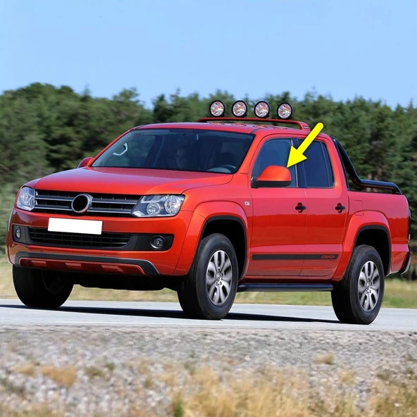VW Amarok 2010-2016 Sol Yan Dış Dikiz Aynası Üst Kapağı 2H0857527C ürün görseli 1