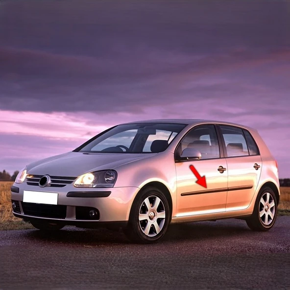 VW Golf 5 2004-2008 Sol Ön Kapı Bandı Çıtası Kuşağı 1K4853515B ürün görseli 1