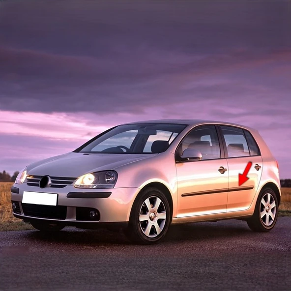 VW Golf 5 2004-2008 Sol Arka Kapı Bandı Çıtası Kuşağı 1K4853753 ürün görseli 1