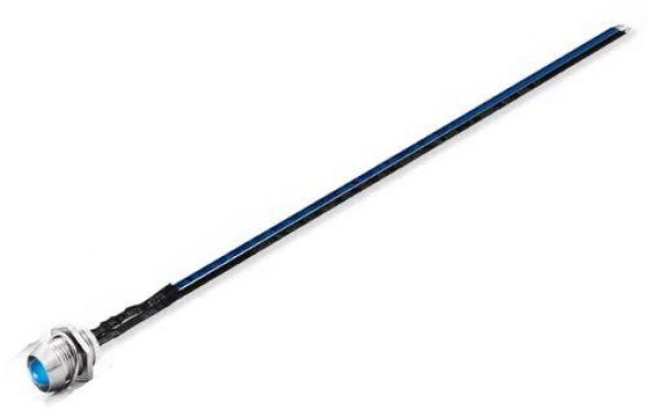 12V LED Şase Tip Mercekli Kablolu 1 Adet Mavi  Difused - 20 Cm ürün görseli 1