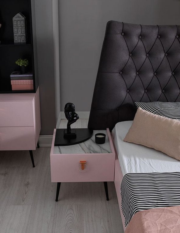 RENGARENK Flamingo  Komodin - Resim 2