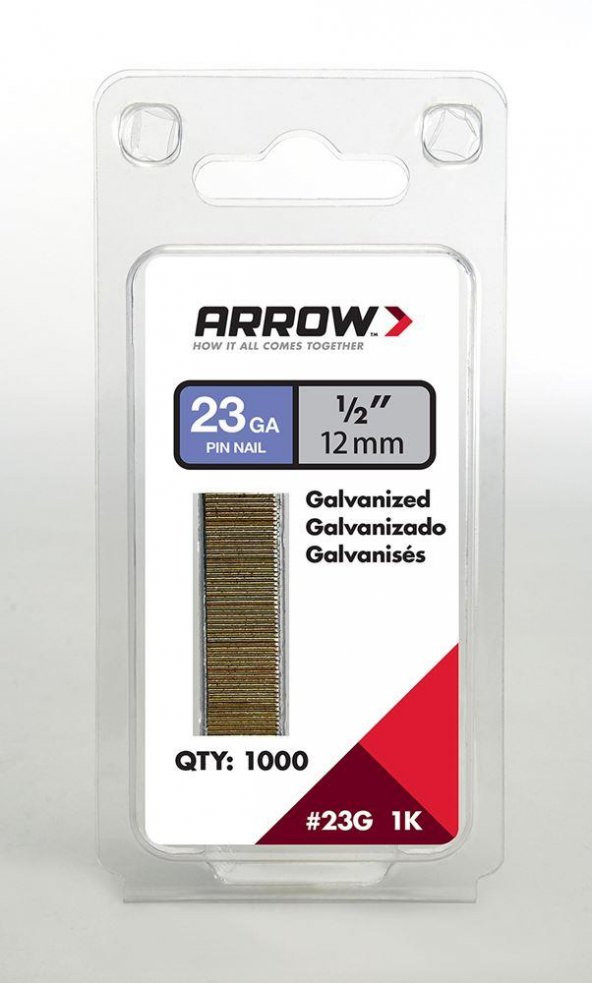 Arrow AR23G12 12mm 1000 Adet Profesyonel Başsız Çivi ürün görseli 1