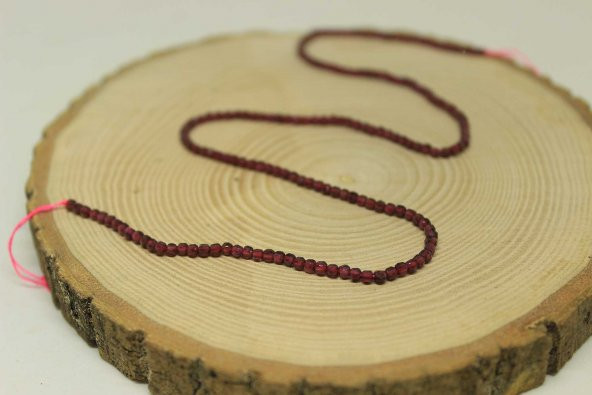 Lal (Granat) (Garnet) Taşı Küp Şekilli Dizi 2.5mm ürün görseli 1