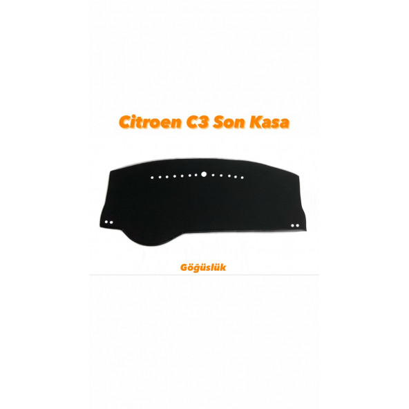 CİTROEN C3 SON KASA DERİ KAPİTONE TORPİDO KORUYUCU ÖRTÜ ürün görseli 1