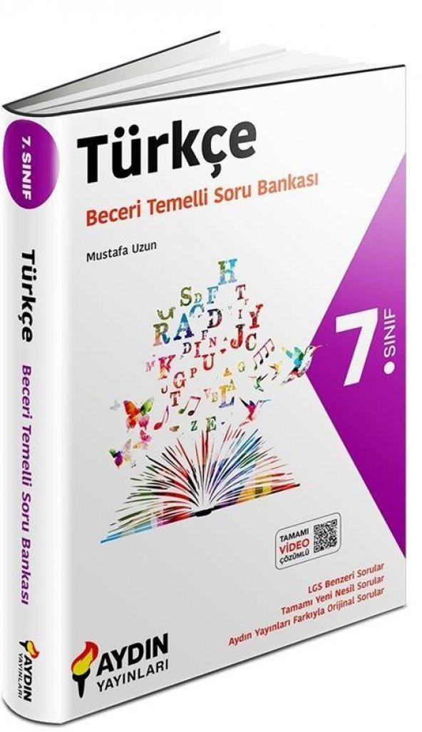7.Sınıf Türkçe Beceri Temelli Soru Bankası Aydın Yayınları ürün görseli 1