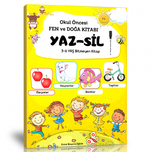 Okul Öncesi Fen ve Doğa Yaz-Sil Kitabı ürün görseli 1