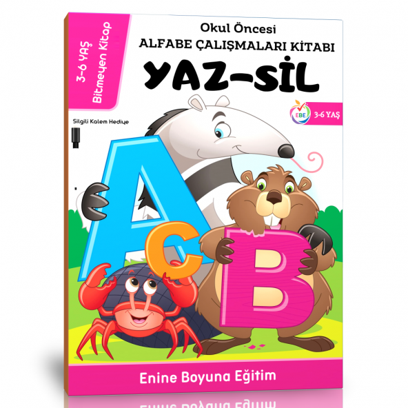 Okul Öncesi İngilizce Alfabe Yaz-Sil Kitabı ürün görseli 1