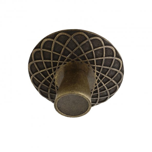 Çekmece Dolap Kapak Kulpu Kulbu 32 mm Antik Sarı Metal Kulp ürün görseli 1