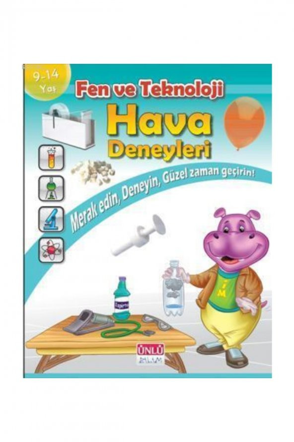 Fen Ve Teknoloji Hava Deneyleri Kitabı 9- 14 Yaş ürün görseli 1