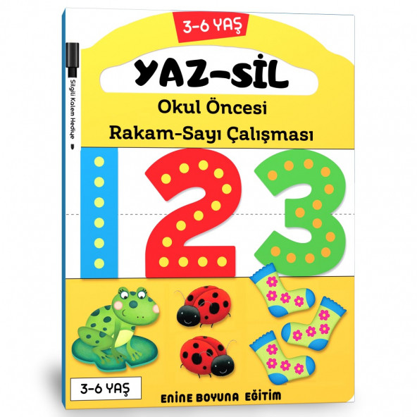 Okul Öncesi Rakam Sayı Çalışması Yaz-Sil Kitabı ürün görseli 1