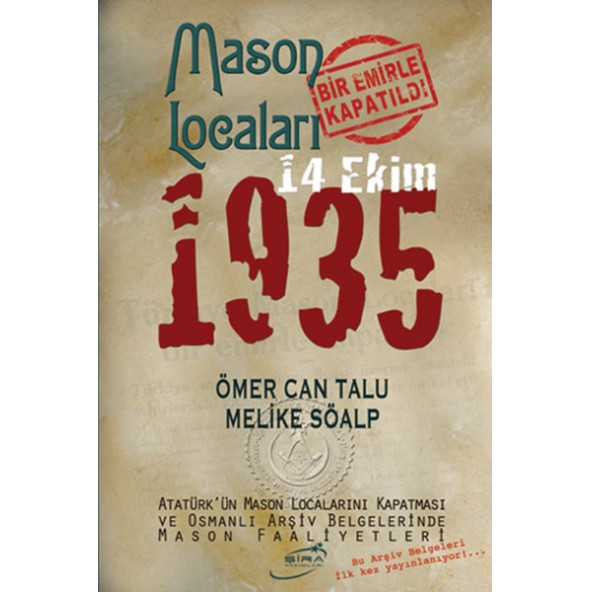 Mason Locaları Bir Emirle Kapatıldı 14 Ekim 1935 ürün görseli 1