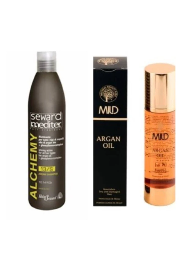 Helen Seward Alchemy 13/s Shampoo 300ml.+ Argan Spray Oil 100ml ürün görseli 1