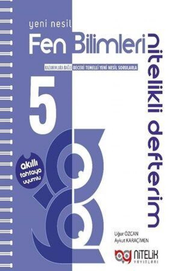 5. Sınıf Fen Bilimleri Nitelikli Defterim Nitelik Yayınları ürün görseli 1